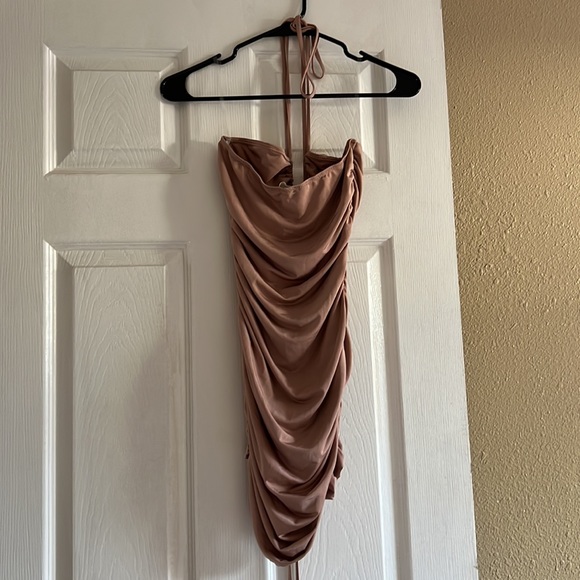 BNWOT Ruched Mini Dress - Picture 2 of 3